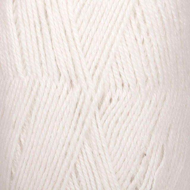 Flora Uni Colour Lanka Villasekoitus 50 g White 02 Drops