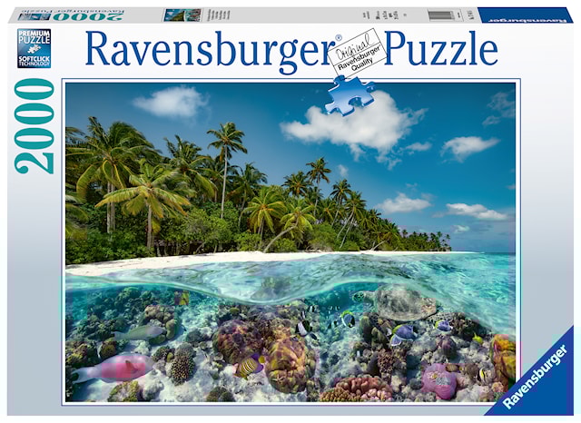 Tuotekuva 1 - A Dive In The Maldives Palapeli  2000 palaa Ravensburger