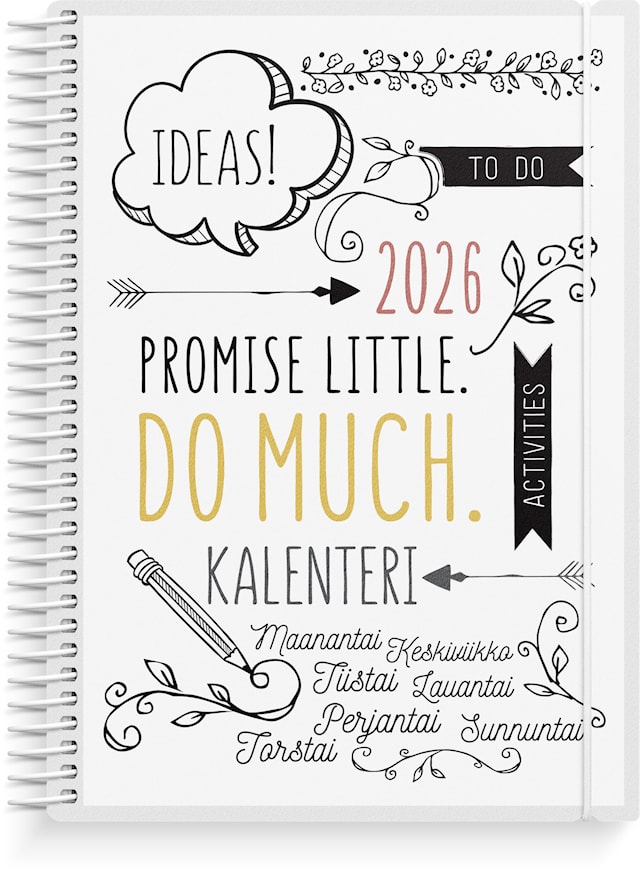 Tuotekuva 1 - Kalenteri 2026 Scribble A5 Burde