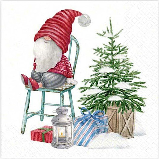 Produktbild 1 för Servetter Tomte 20-pack Gullers