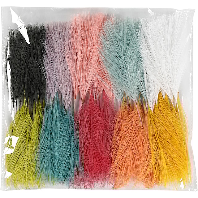 Produktbilde 2 for Kunstige fjær, L: 15 cm, B: 8 cm, 100 stk./ 1 pk.
