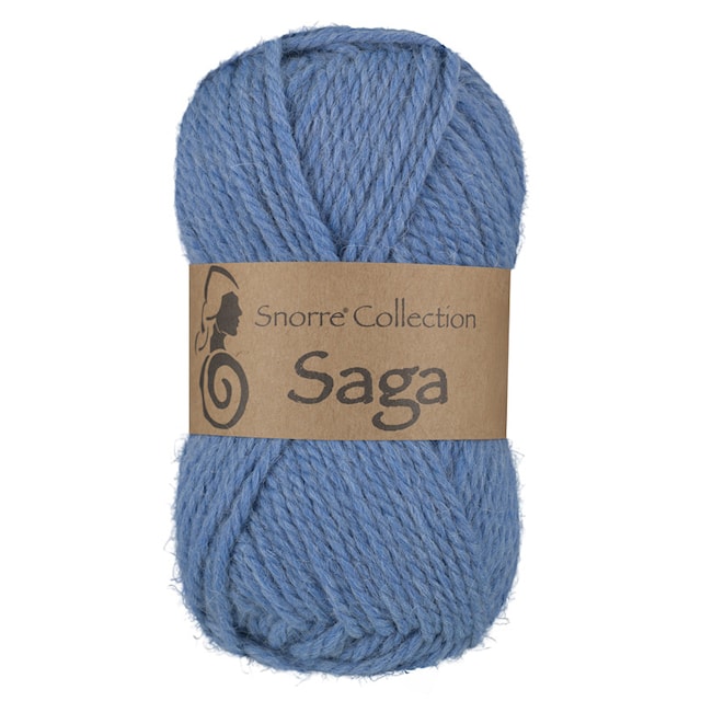 Saga Ull, Alpacka mix 50 gr Blå 423, Viking Snorre