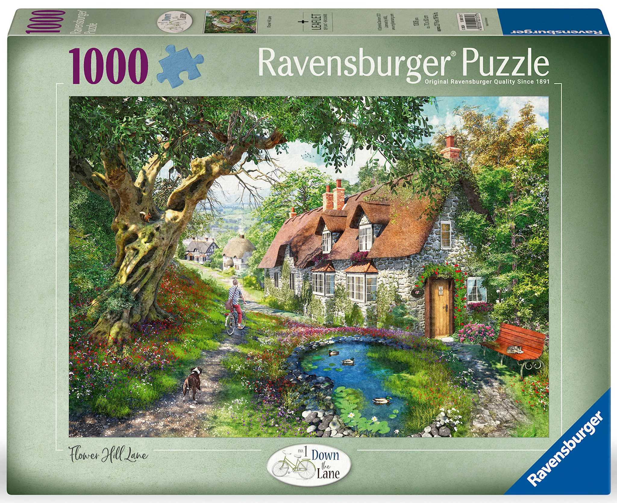 Tuotekuva ille Flower Hill Lane Palapelit 1000 palaa, Ravensburger