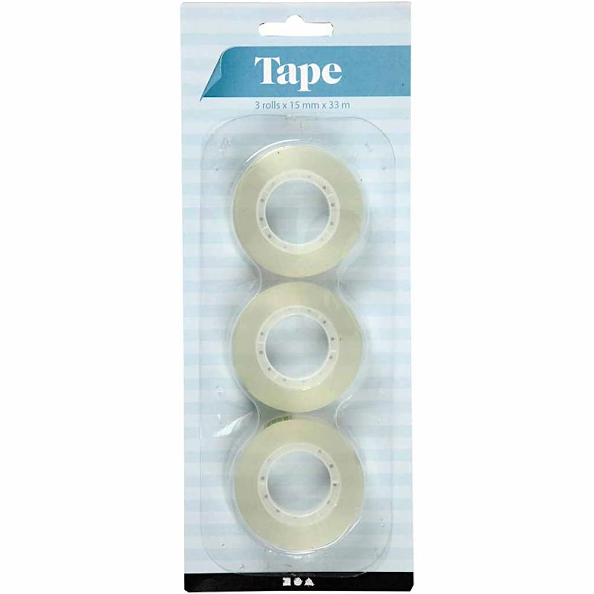 Produktbilde for Tape, B: 15 mm, 99 m, 3x33 m/ 1 pk.