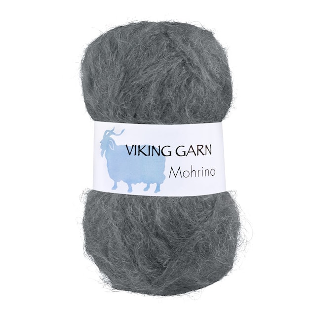 Mohrino 50 g Dark Grey 515 Viking Garn