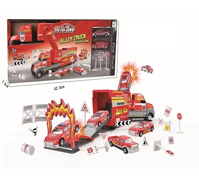 Paloauto ja Kuorma-auto Lelusetti Suntoy