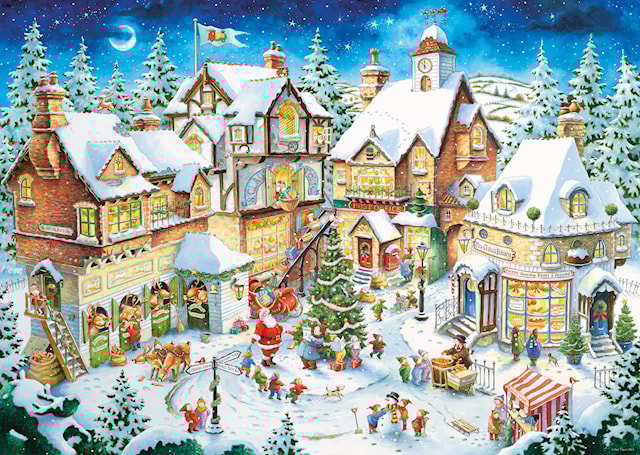 Produktbild 2 för Pussel 50th Anniversary Christmas Limited Edition 1000 bitar, Ravensburger