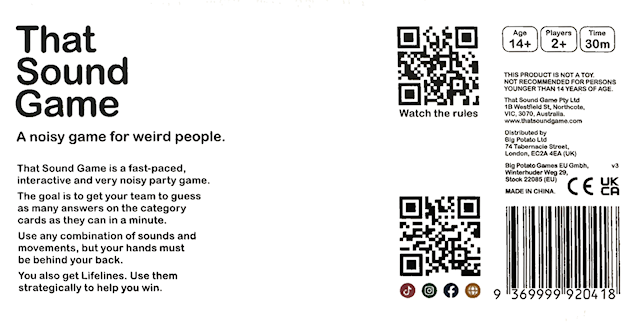 Produktbild 2 för That Sound Game (EN)