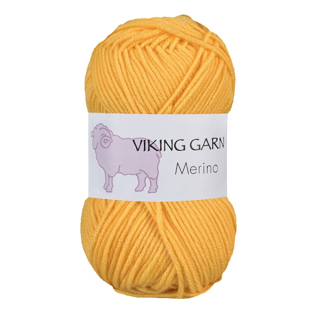 Viking Merino 50 g Yellow 845 Viking Garn