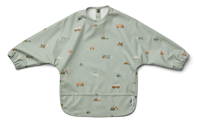 Produktbild 1 för Merle Haklapp med Ärmar Vehicles Dove Blue Liewood