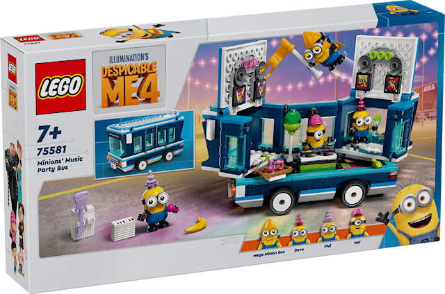 Produktbild 1 för Minionernas musikpartybuss LEGO® Despicable Me (75581)