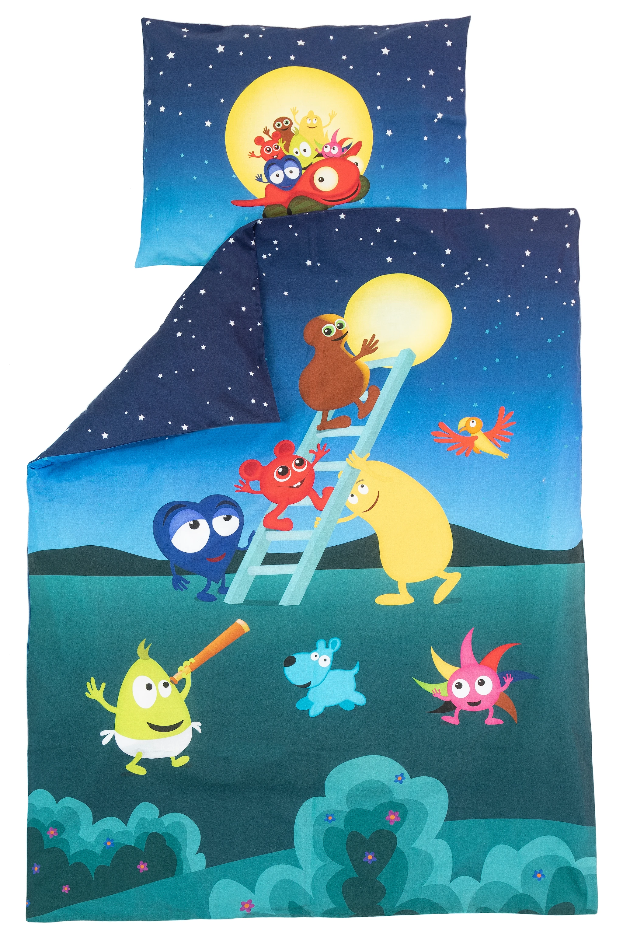 Produktbild för Babblarna Månen Bäddset Spjälsäng Teddykompaniet