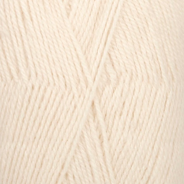 Flora Uni Colour Lanka Villasekoitus 50 g Off White 01 Drops