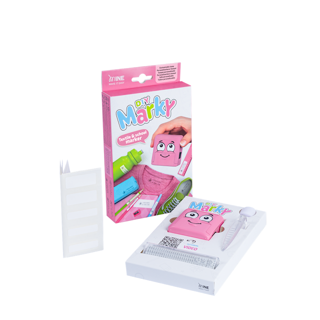 Tuotekuva 3 - Leimasin Nimenmerkintä Vaaleanpunainen Marky DIY COLOP