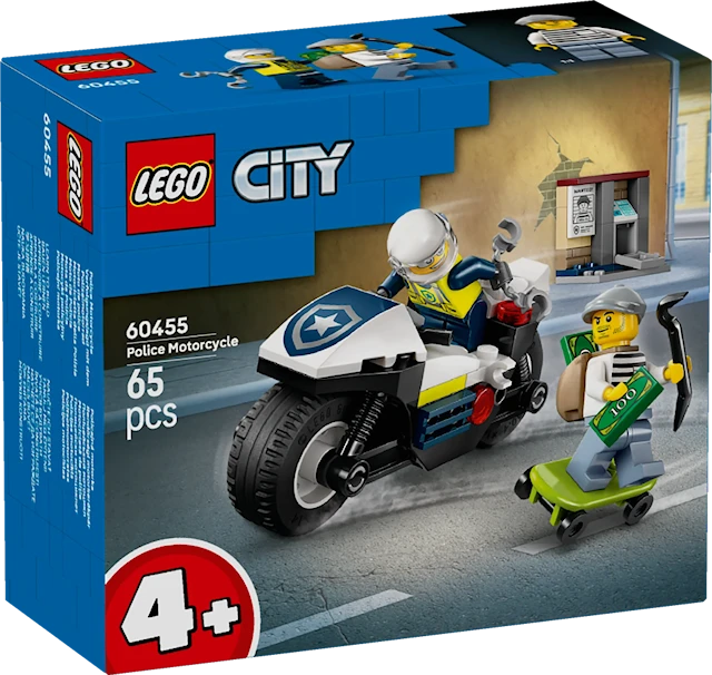 Tuotekuva 1 - Takaa-ajo poliisimoottoripyörällä LEGO® City (60455)