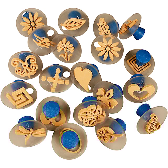Produktbild 2 för Skumstämplar med Handtag 3-6 cm 20 st