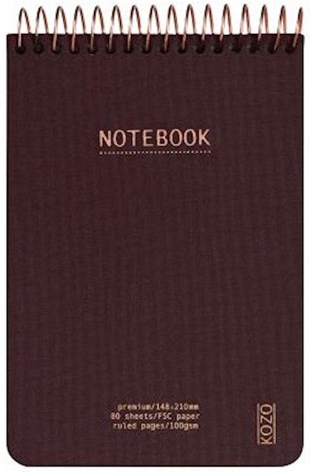 Tuotekuva 1 - Muistilehtiö A6 Premium Kahvi KOZO