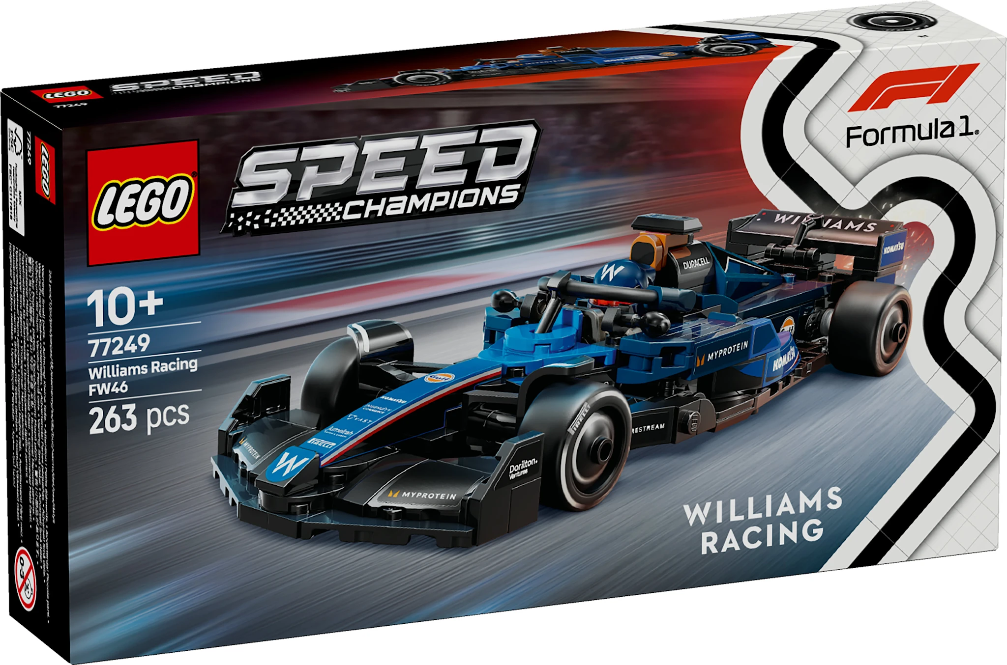 Tuotekuva ille Williams Racing FW46 F1® ‑kilpa-auto LEGO® Speed Champions (77249)