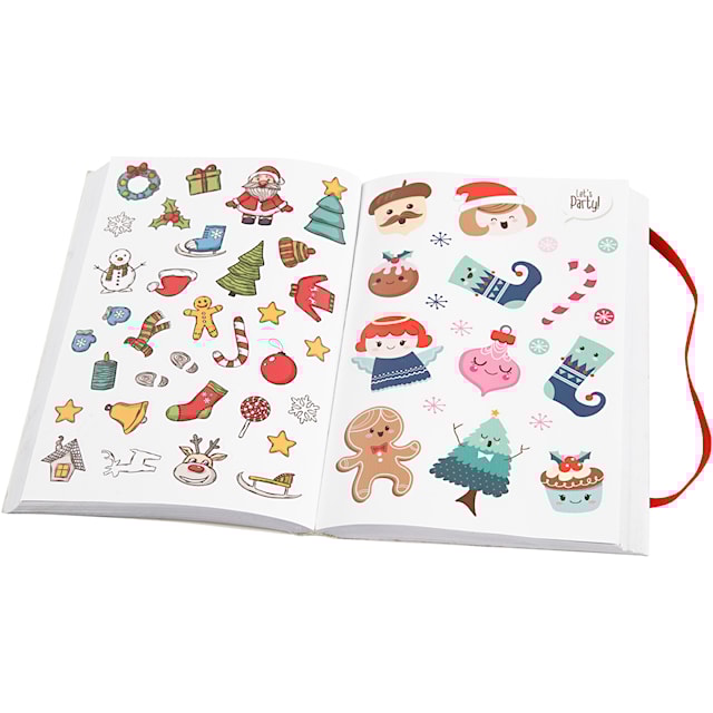 Produktbild 2 för Bok med klistermärken Julmotiv 1700 olika stickers Creativ Company
