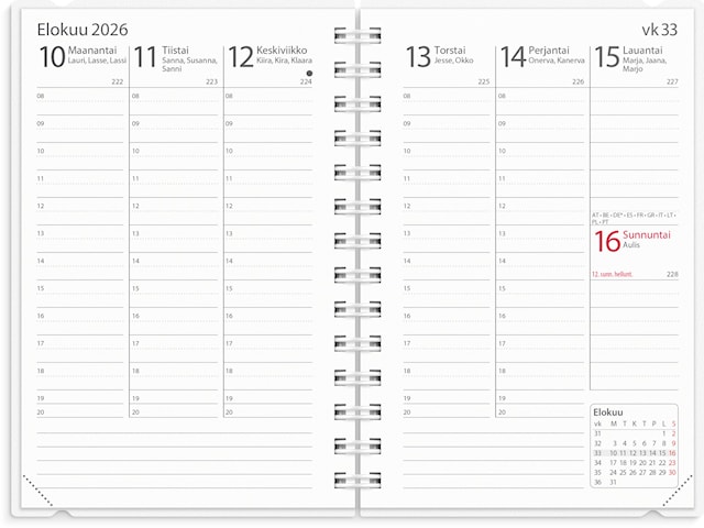 Produktbilde 5 for Kalenteri 2026 Exclusive 4 in 1  83x127 mm Burde