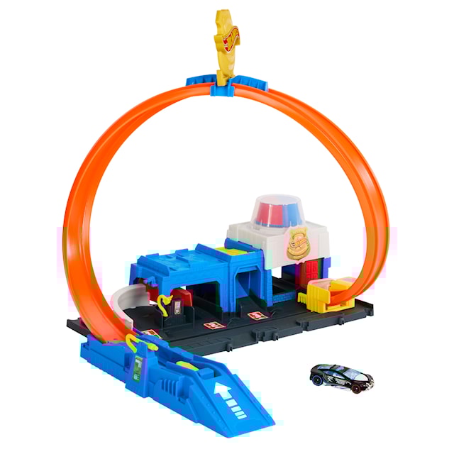 Produktbild 1 för Hot Wheels City Super Polisstation Bilbana