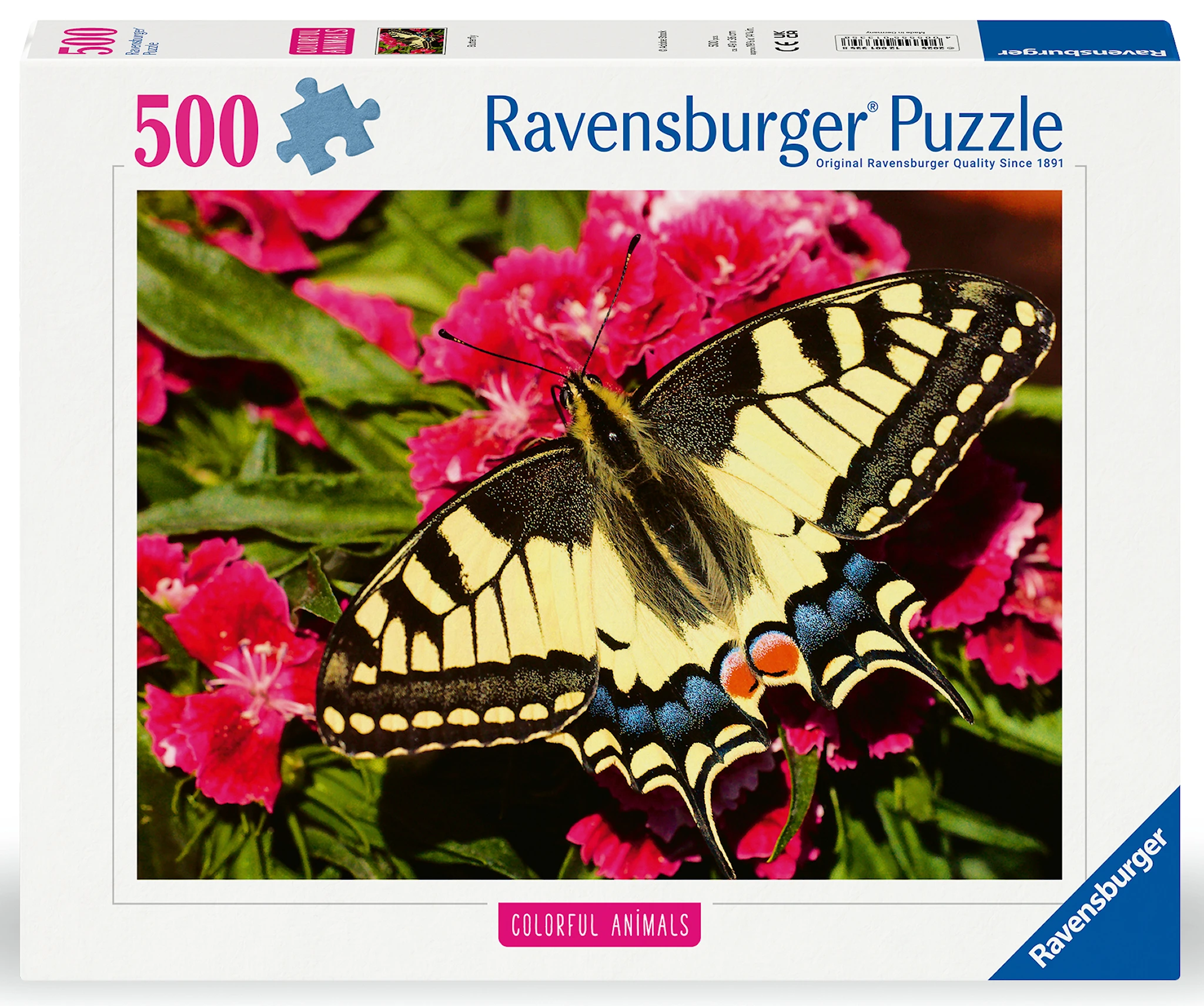Produktbilde for Butterfly Puslespill 500 brikker, Ravensburger