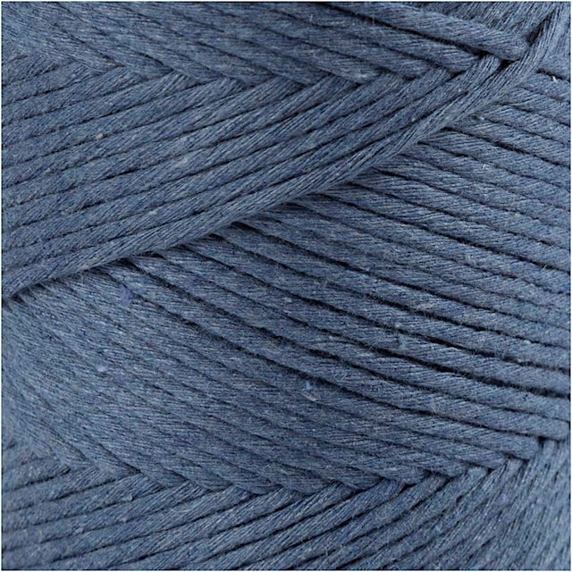 Tuotekuva 2 - Makrameenyöri, Pit. 198 M, halk. 2 mm, sininen, 330 g/ 1 rll