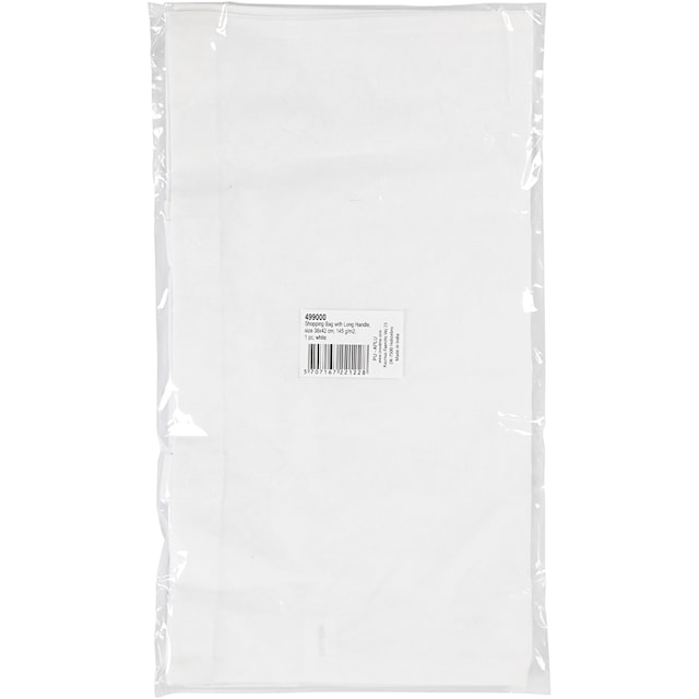 Produktbilde 1 for Tøynett med lang hank, str. 38x42 cm, 145 g/m2, hvit, 1stk.