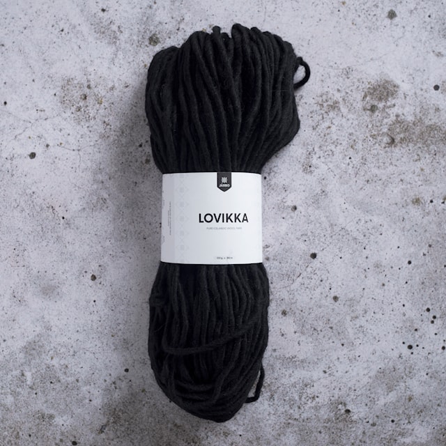 Lovikka Villalanka 100 g Musta (7620) Järbo