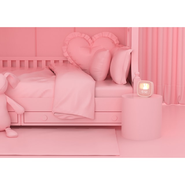 Produktbilde 5 for MOB Vekkeklokke med Nattlampe Billy Pink