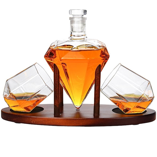 Produktbild 3 för Deluxe Diamond Decanter Set