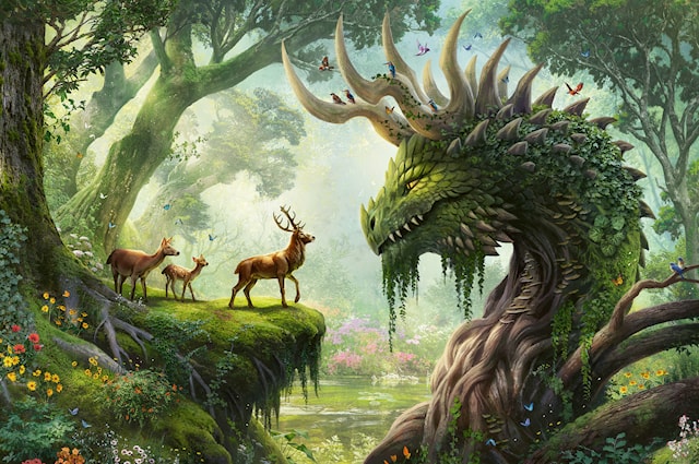 Produktbilde 2 for Puslespill The Forest Dragon awakes 3000 brikker, Ravensburger