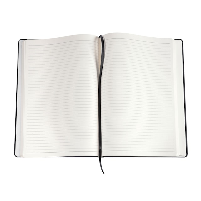 Produktbilde 4 for Notatbok A4 Svart PU Linjert BNT Office