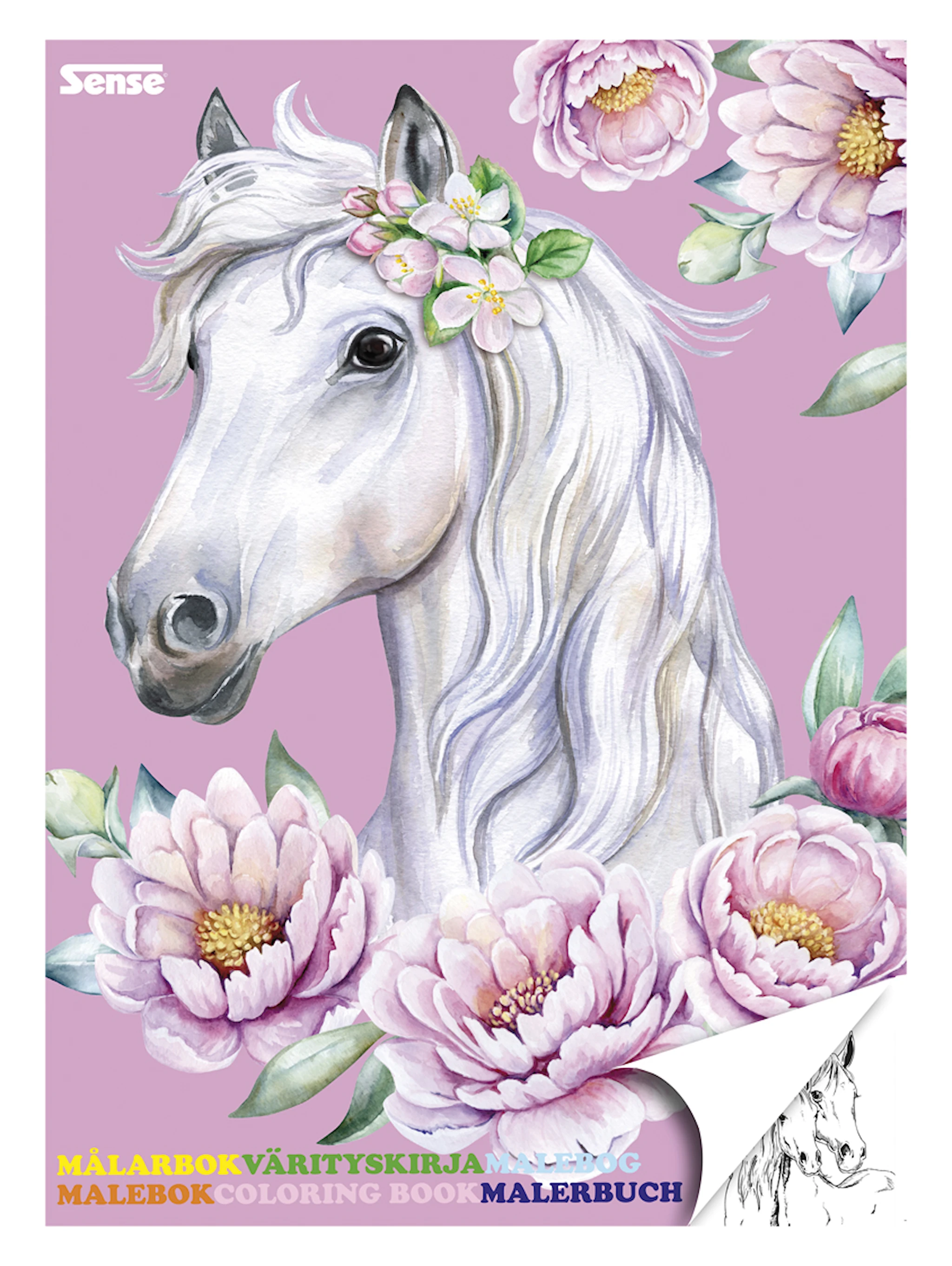 Tuotekuva ille Värityskirja Hevoset Sense