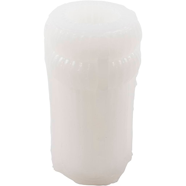 Produktbilde 5 for Silikonform , Riflet sylinder med buer, H: 12,5 cm, dia. 6 cm, 1 stk./ 1 pk.