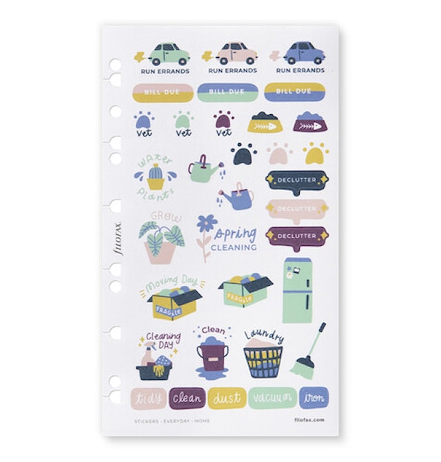 Produktbilde 3 for Klistremerker A5/Personal Bullet Journal Home 284-pack