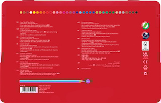 Produktbild 3 för Färgpennor Castle i Metalletui 36 färger Faber-Castell