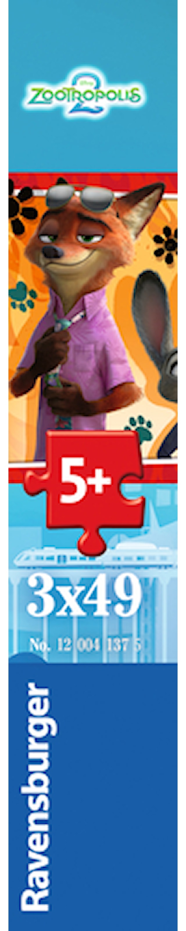 Produktbilde 3 for Zootopia 2 Puslespill 3x49 Brikker, Ravensburger