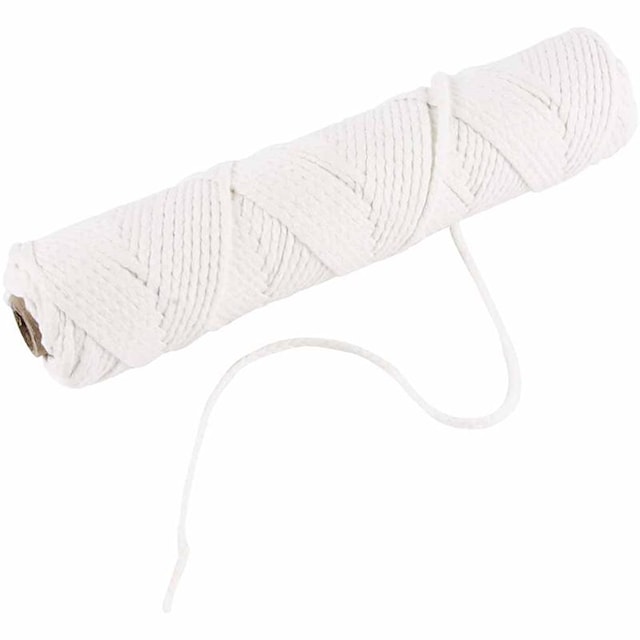 Veike til stearin, Egnet for formstøpte lys med en diameter på 50-70 mm, 100 g, 80 m/ 1 rl.