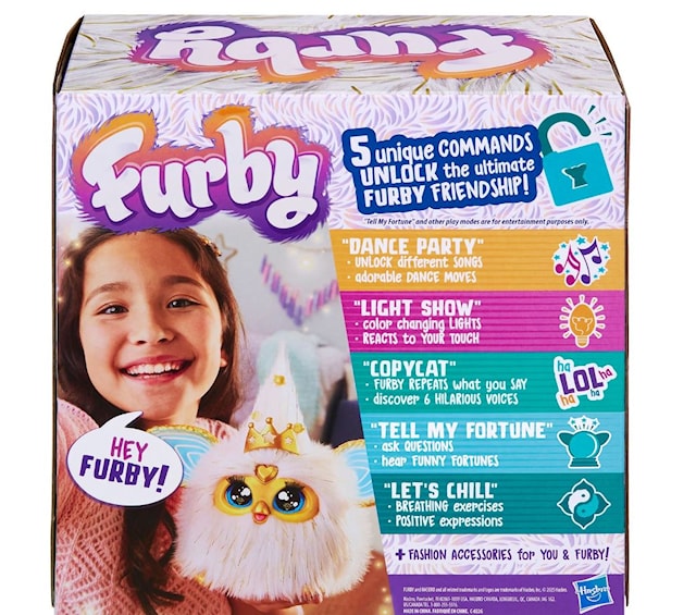 Produktbild 2 för Furby Gold Glam Interaktiv Leksak (EN)