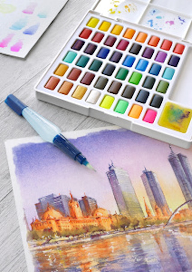 Produktbilde 2 for Akvarellfarger Creative Studio Skrin med 48 farger Faber-Castell