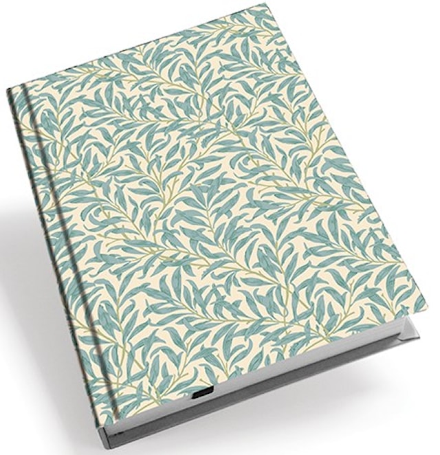 Produktbild 1 för Anteckningsbok Hardcover A5 William Morris Modern Willow Bough Turkos Linjerad