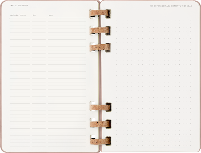 Produktbilde 3 for Kalender 2026 Spiral Planner 12M Large Almond Moleskine