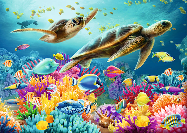 Tuotekuva 5 - Blue Underwater World Palapelit 1000 palaa, Ravensburger