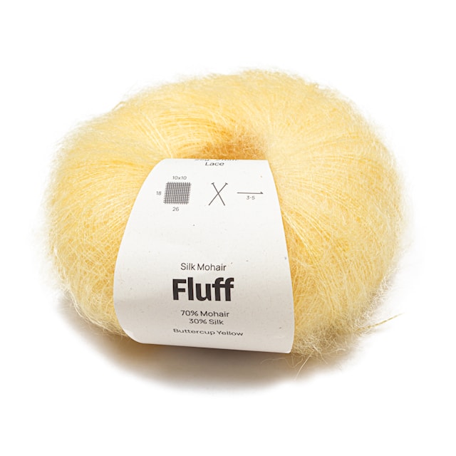 Silkki-Mohair Fluff 25 gr Buttercup yellow A786  Adlibris