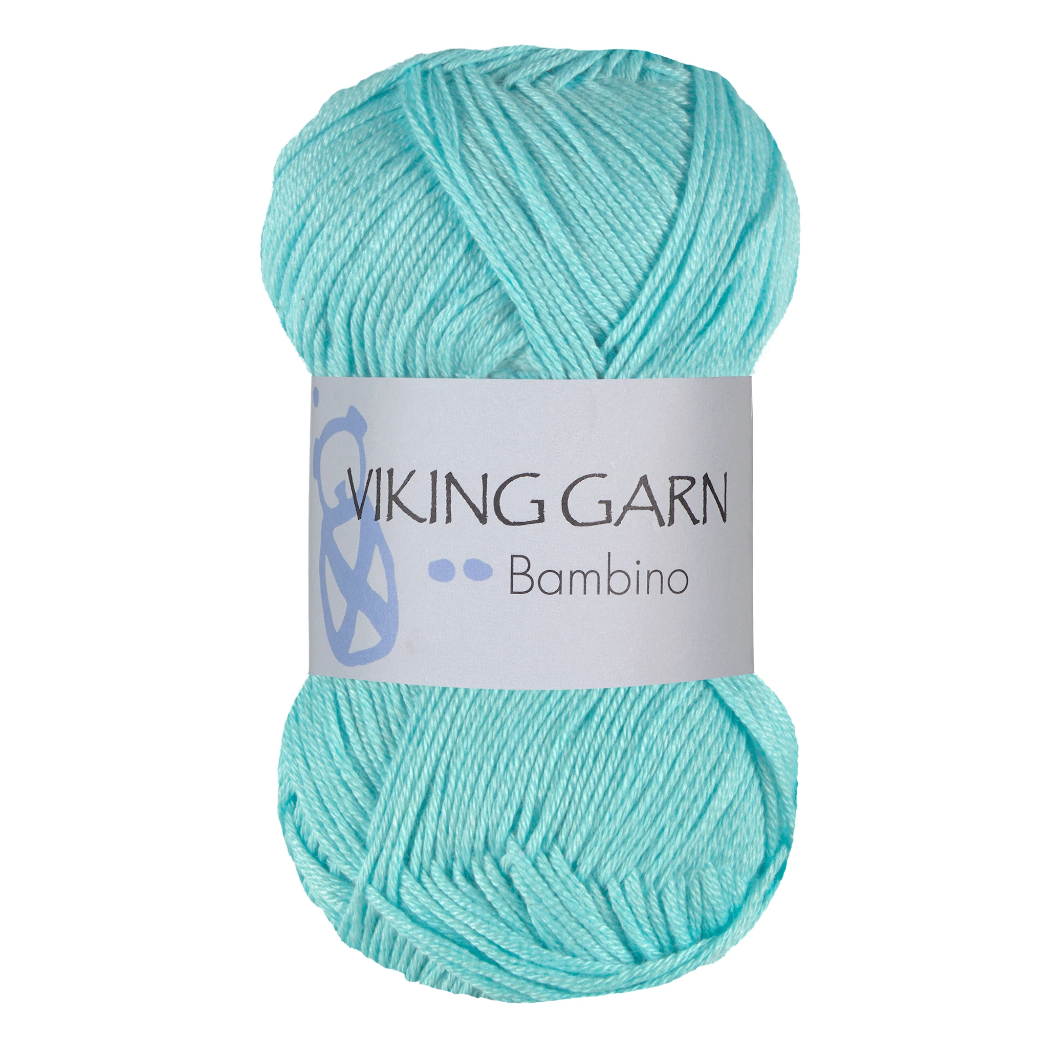 Produktbilde for Bambino 50 g Lys Aqua 421 Viking Garn