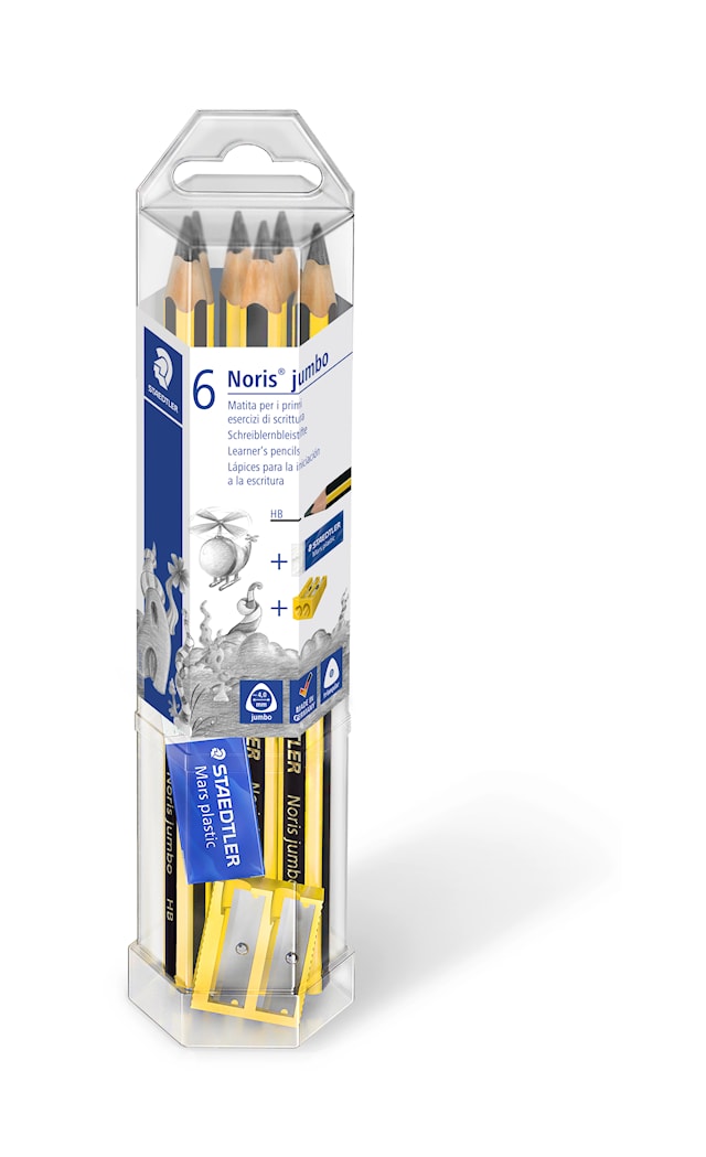 Blyertspenna Jumbo 6-p Noris Staedtler