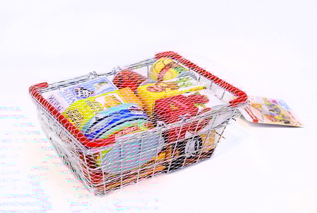 Ostoskori ja ostokset, 15 Osaa