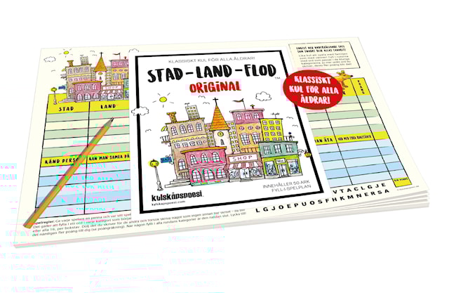Stad, land, flod Spelblock (SE)