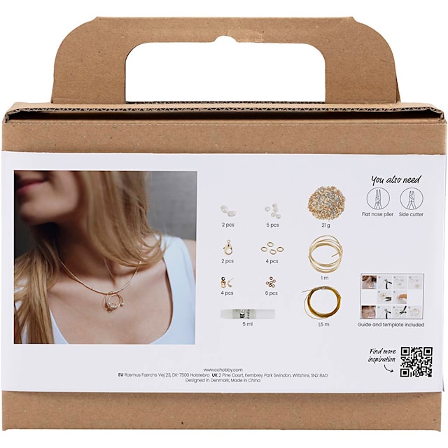 Produktbild 4 för DIY Kit Smycken utav förgylld smyckestråd Creativ Company